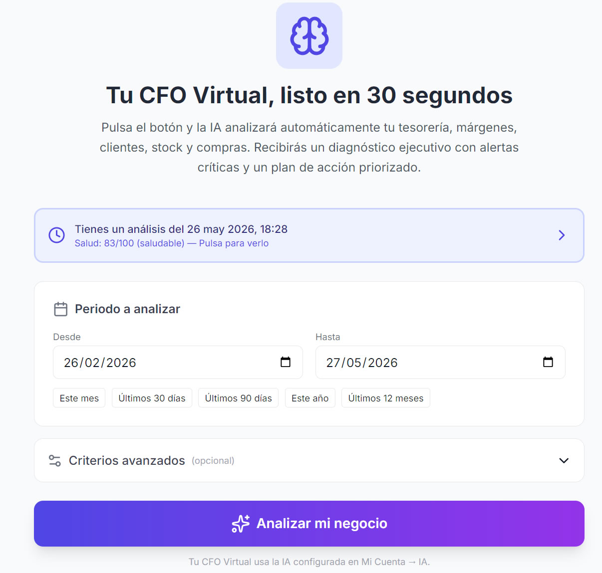 Tu CFO Virtual